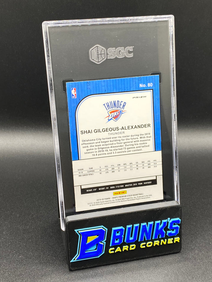 2019-20 Shai Gilgeous-Alexander Purple Disco Prizm SGC 9