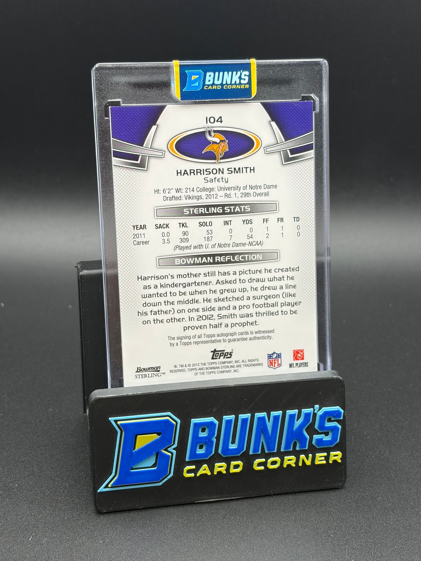 2012 Harrison Smith Bowman Sterling Auto RC