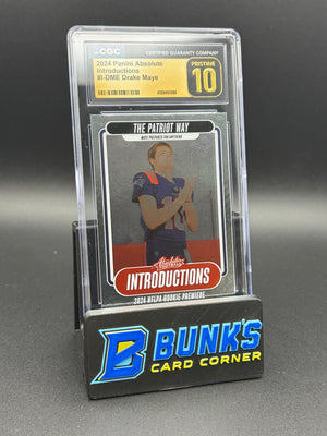 2024 Drake Maye Introductions Panini Absolute CGC Pristine 10 RC