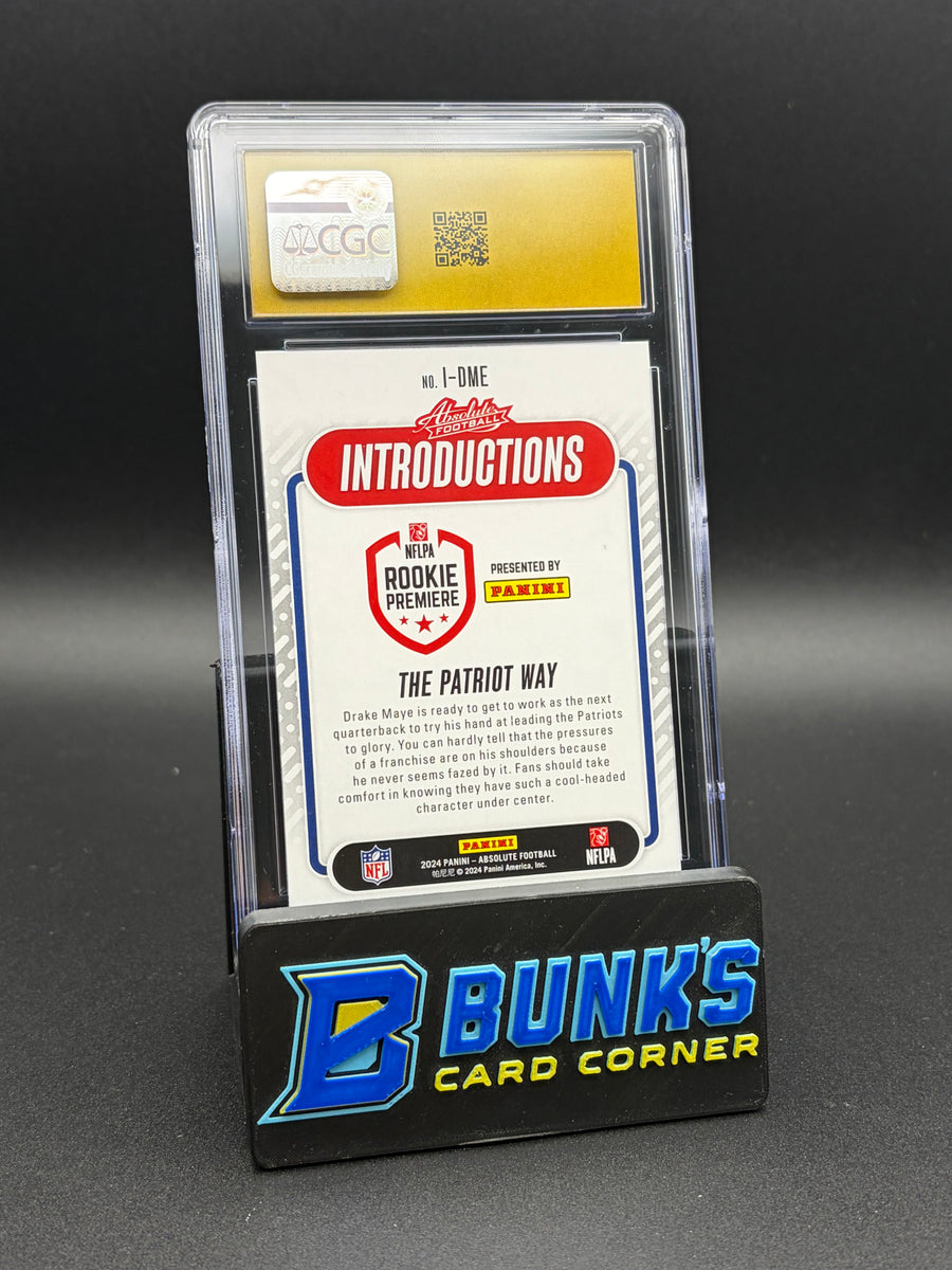2024 Drake Maye Introductions Panini Absolute CGC Pristine 10 RC