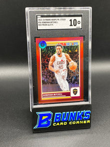 2023-24 Donovan Mitchell Red Prizm 66/275 SGC 10