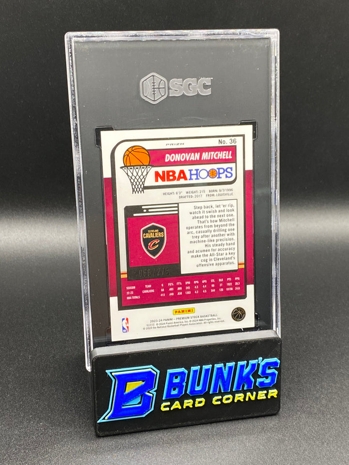 2023-24 Donovan Mitchell Red Prizm 66/275 SGC 10
