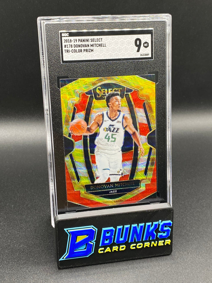 2018-19 Donovan Mitchell Tri-Color Prizm SGC 9