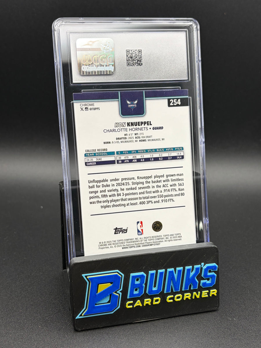 2025-26 Kon Knueppel RayWave Refractor Topps Chrome CGC 9.5 RC
