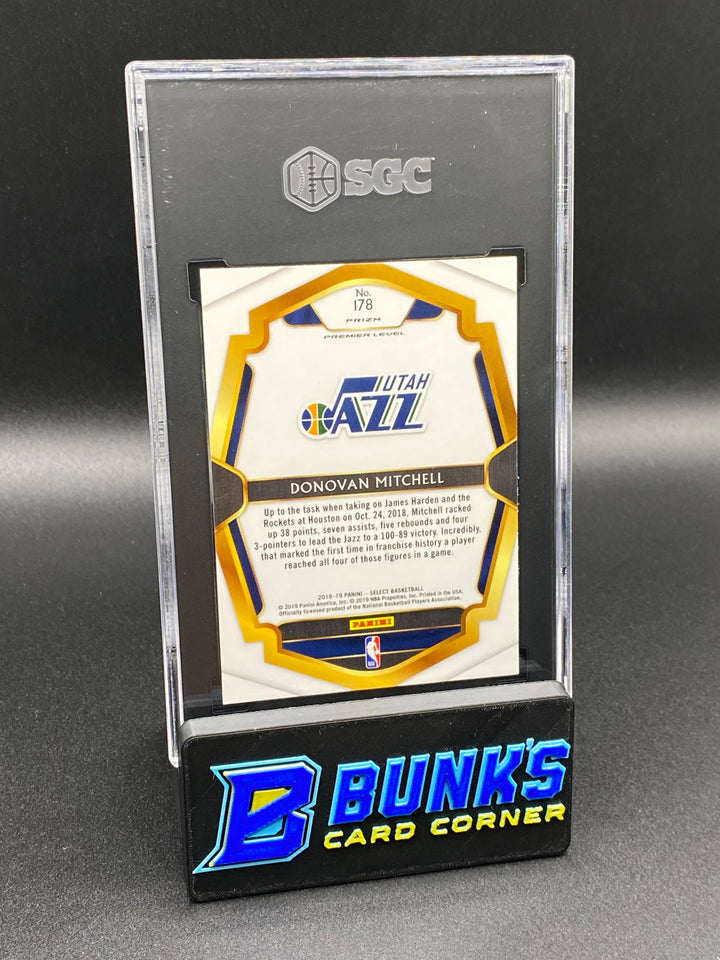 2018-19 Donovan Mitchell Tri-Color Prizm SGC 9