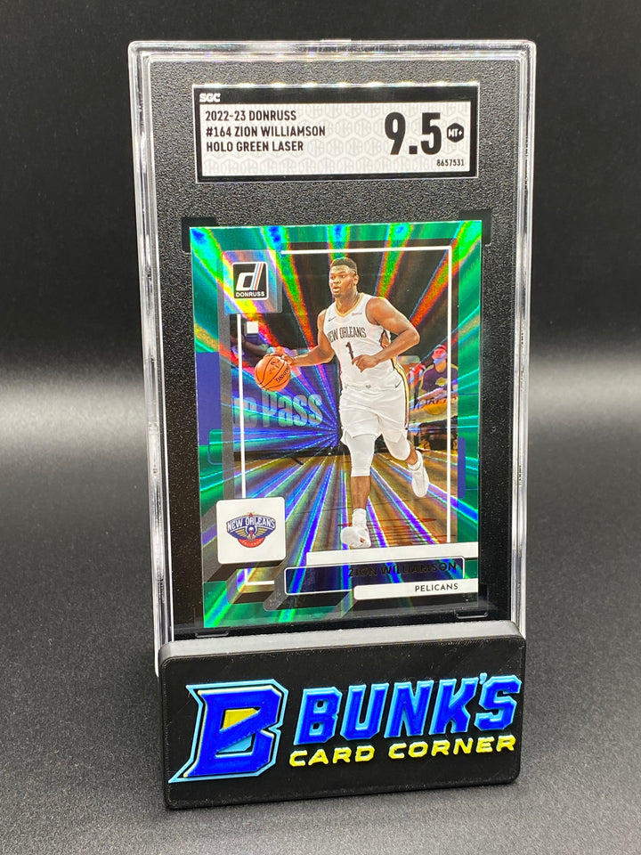 2022023 Zion Williamson Holo Green Laser SGC 9.5