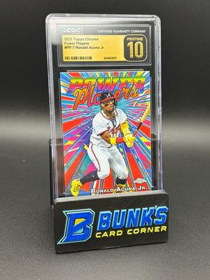 2025 Ronald Acuna Jr Power Players Topps Chrome CGC Pristine 10