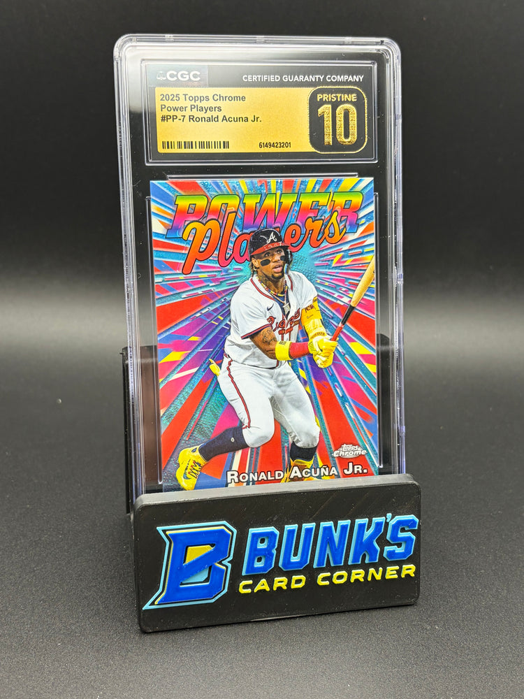 2025 Ronald Acuna Jr Power Players Topps Chrome CGC Pristine 10