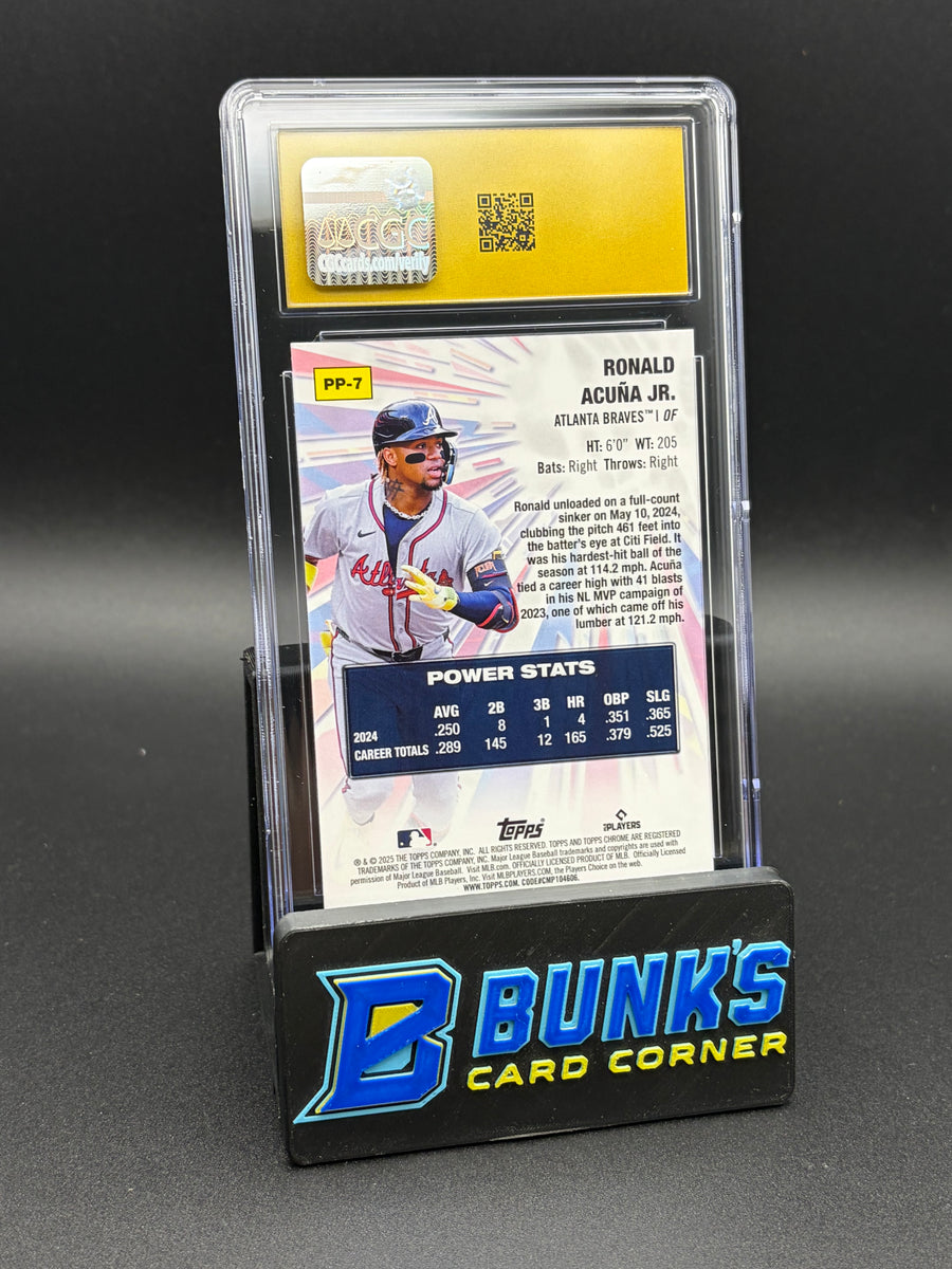 2025 Ronald Acuna Jr Power Players Topps Chrome CGC Pristine 10