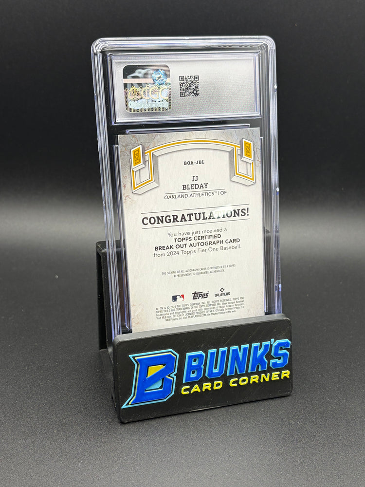 2024 JJ Bleday Break Out Auto Topps Tier One CGC 10 Auto 10 64/249
