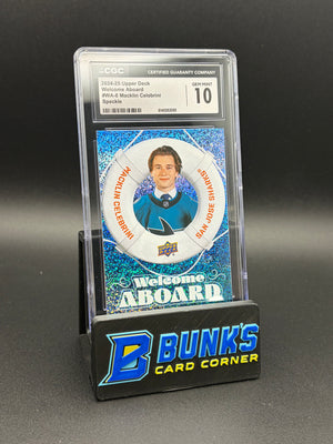 2024-25 Macklin Speckle Welcome Aboard Upper Deck CGC 10