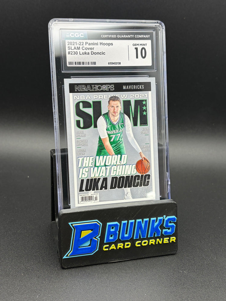 2021-22 Luka Doncic SLAM Cover Panini Hoops CGC 10
