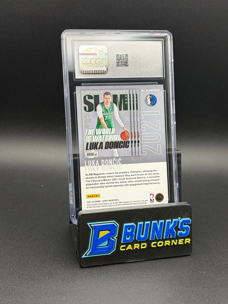 2021-22 Luka Doncic SLAM Cover Panini Hoops CGC 10