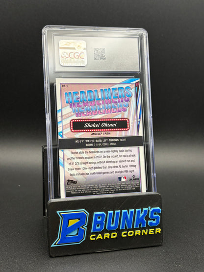 2023 Shohei Ohtani Headliners Topps Finest CGC 9.5