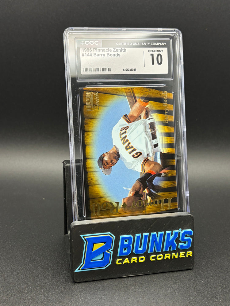 1996 Barry Bonds Pinnacle Zenith CGC 10