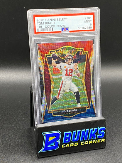 2020 Tom Brady Tri Color Prizm PSA 9