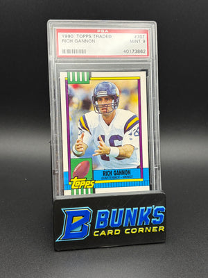 1990 Rich Gannon Topps Traded PSA 9