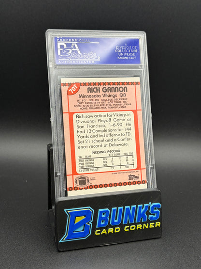1990 Rich Gannon Topps Traded PSA 9