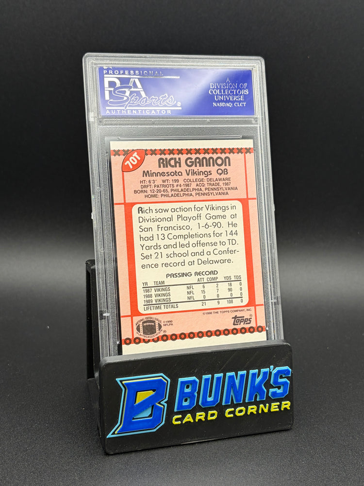 1990 Rich Gannon Topps Traded PSA 9
