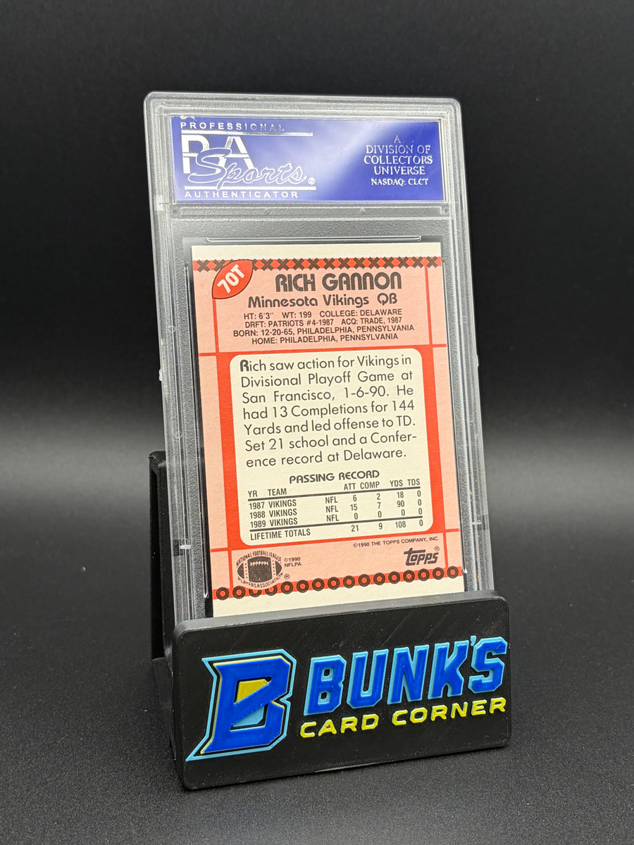 1990 Rich Gannon Topps Traded PSA 9
