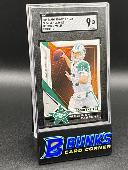 2019 Sam Darnold Precision Passers Green 2/5 SGC 9
