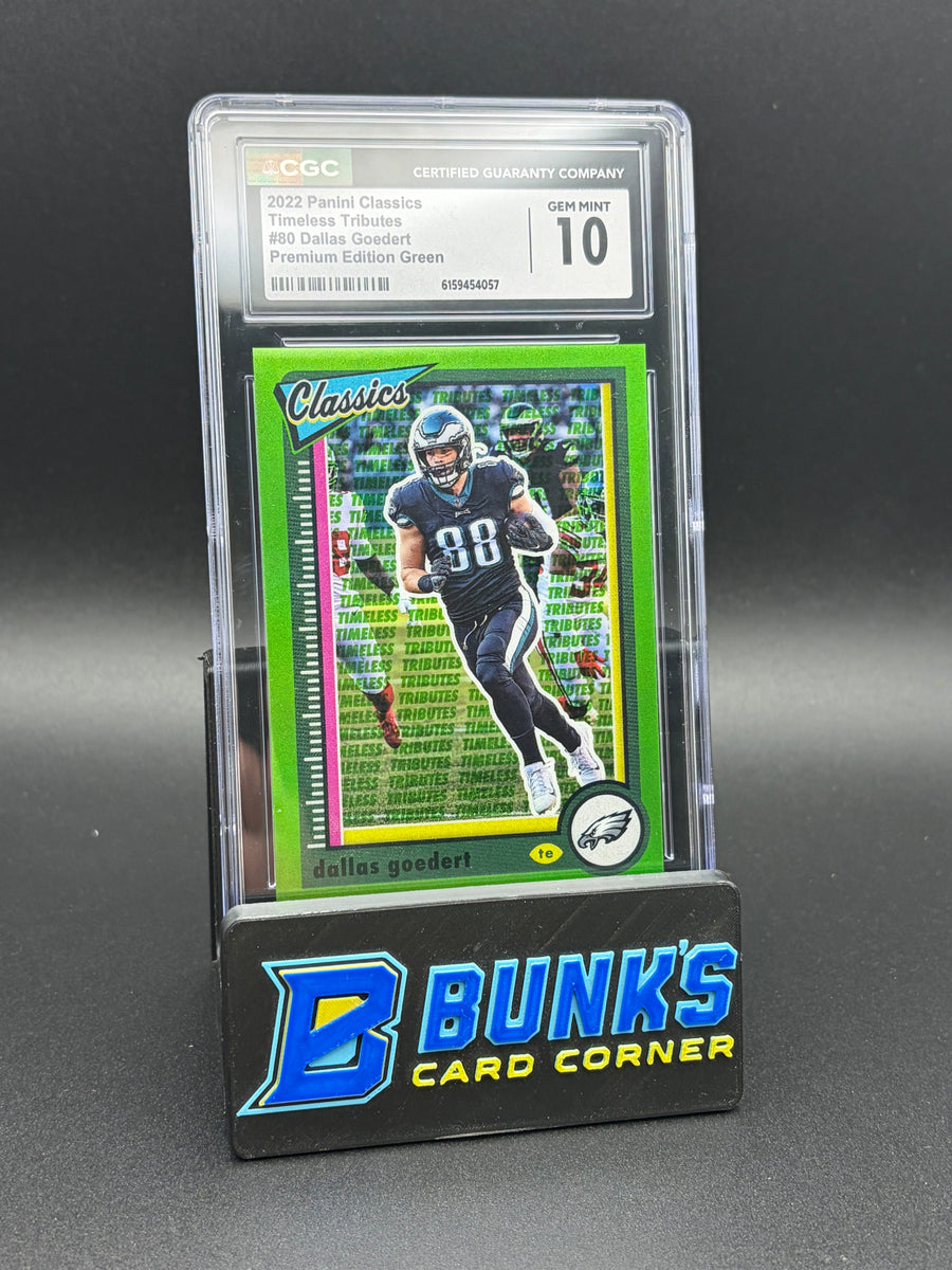 2022 Dallas Goedert Premium Edition Green Timeless Tributes CGC 10 3/20