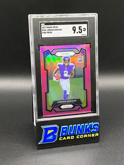 2023 Jordan Addison Pink Prizm SGC 9.5