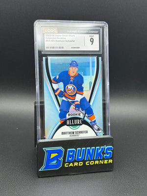 2025-26 Matthew Schafer Extended Rookies Upper Deck Allure CGC 9