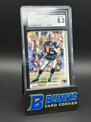 2002 Tom Brady Pacific Heads Update CGC 8.5