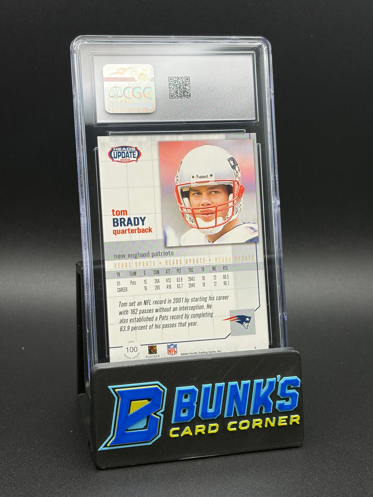 2002 Tom Brady Pacific Heads Update CGC 8.5