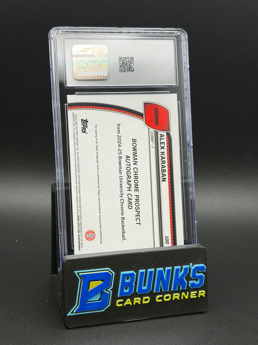 2024-25 Alex Karaban Prospect Auto CGC AU Auto 10