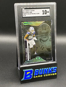 2022 CeeDee Lamb Trophy Collection Wild Card 26/30 SGC 10