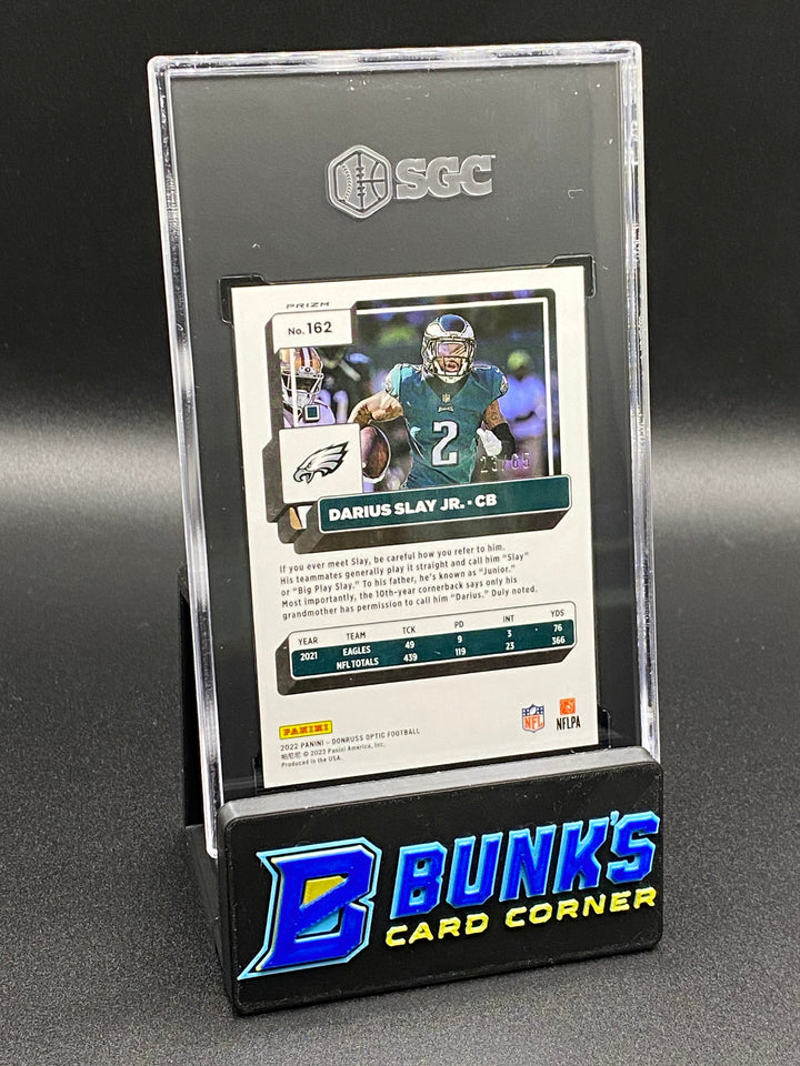 2022 Darius Slay Jr. Electricity Prizm 23/65 SGC 10