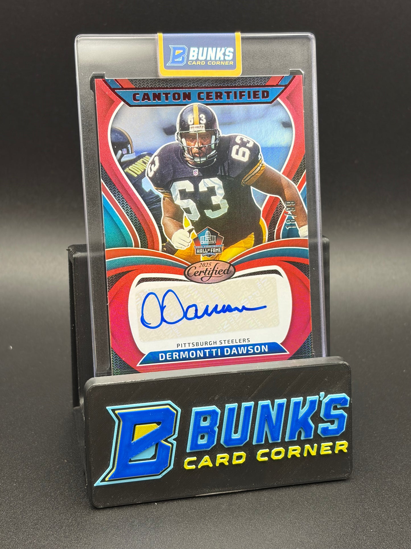2025 Dermontti Dawson Certified Auto HoF 18/99
