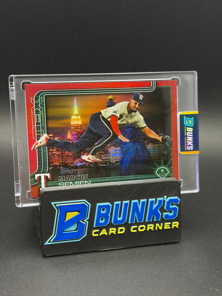 2025 Marcus Semien Topps Big Apple Fanatics Rest Red Foil Holo 5/5
