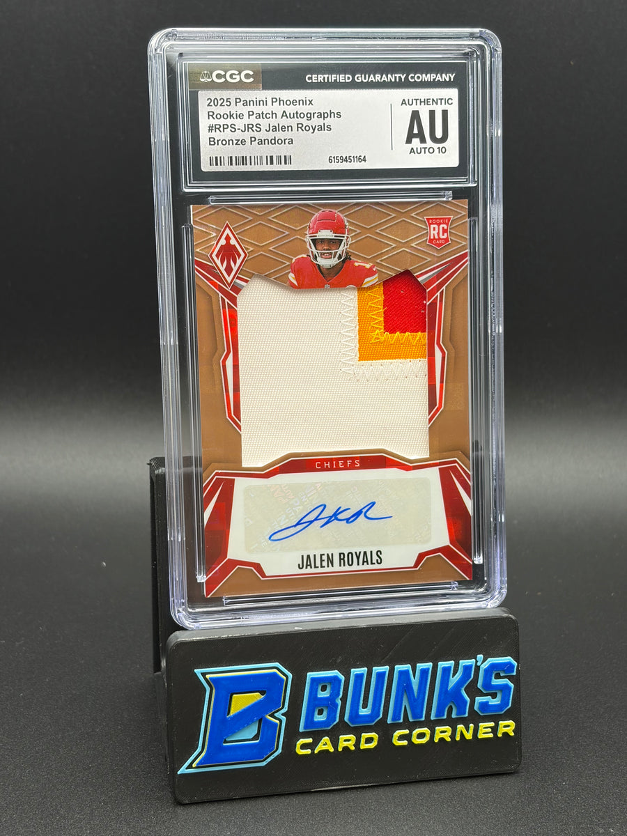 2025 Jalen Royals Bronze Pandora Rookie Patch Auto Phoenix CGC AU Auto 10 RC