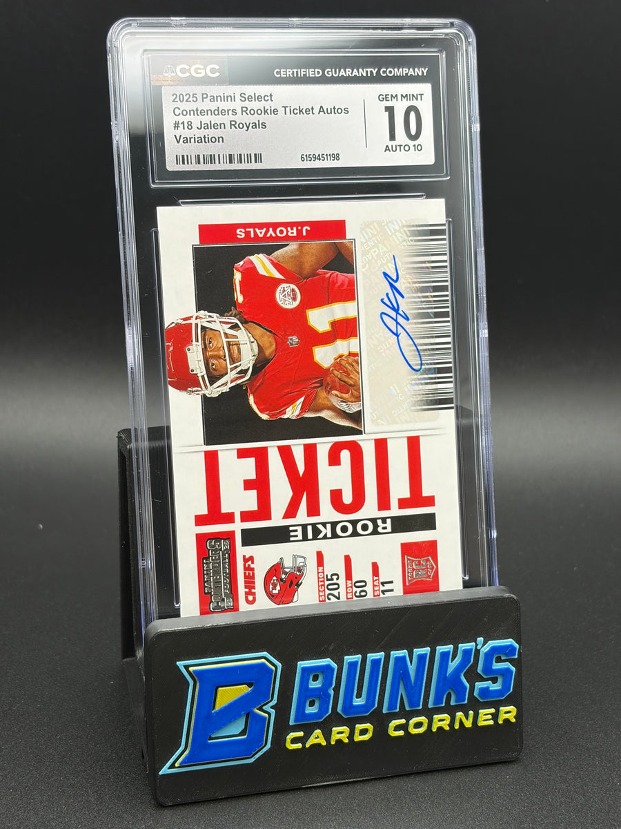 2025 Jalen Royals Variation Contenders Rookie Ticket Auto Select CGC 10 Auto 10 10/10