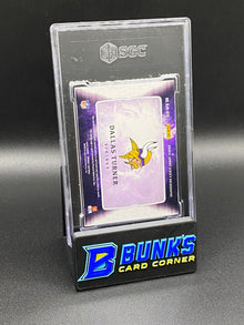 2024 Dallas Turner Rookie Jumbo Jersey Auto. SGC Authentic