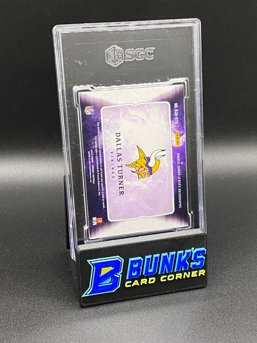 2024 Dallas Turner Rookie Jumbo Jersey Auto. SGC Authentic
