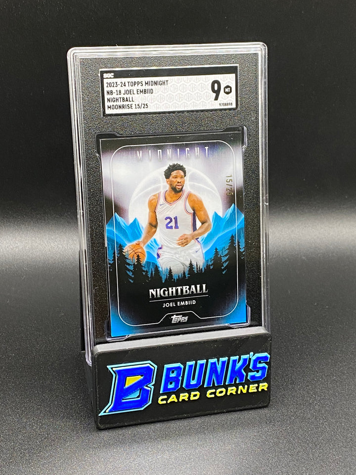 2023-24 Joel Embiid Nightball Moonrise 15/25 SGC 9