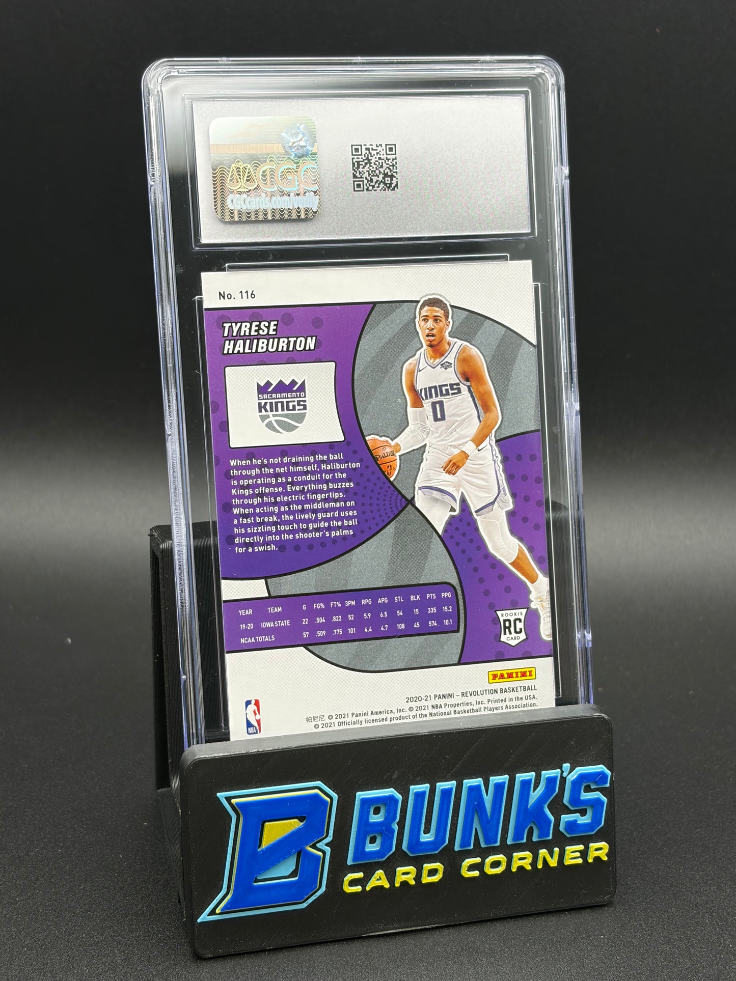 2020-21 Tyrese Haliburton Panini Revolution CGC 10 RC