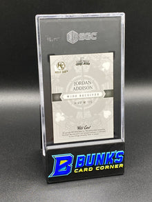 2023 Jordan Addison Queen of Diamonds, Holo-Lux Gold Lava 1/1 SGC 10