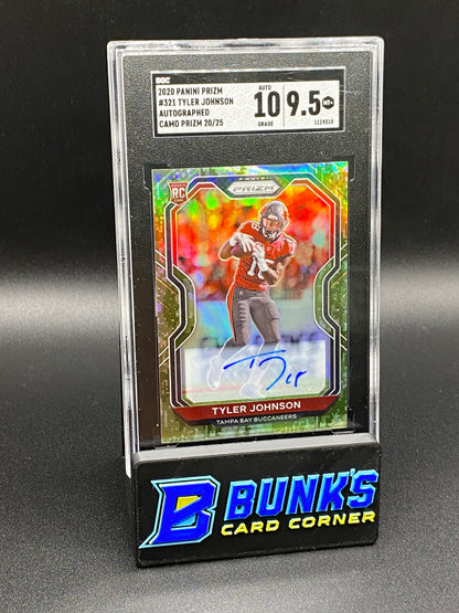 2020 Tyler Johnson Auto. Camo Prizm 20/25 SGC 10/9.5