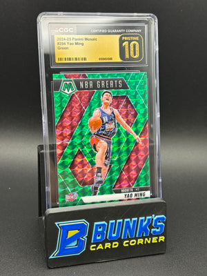 2024-25 Yao Ming Green Mosaic CGC Pristine 10