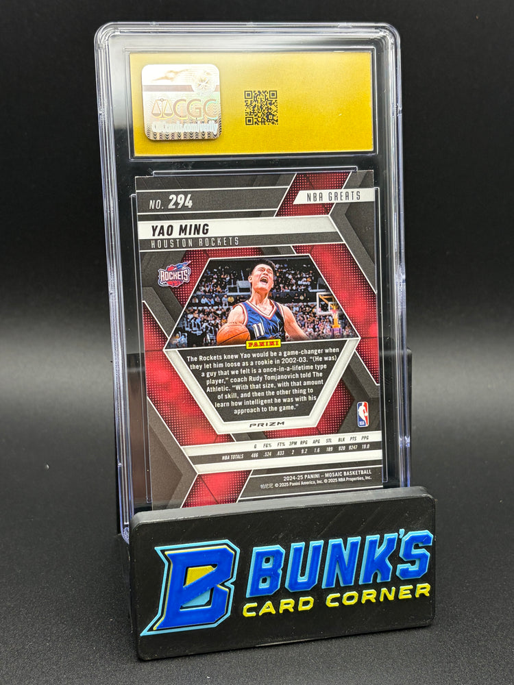 2024-25 Yao Ming Green Mosaic CGC Pristine 10
