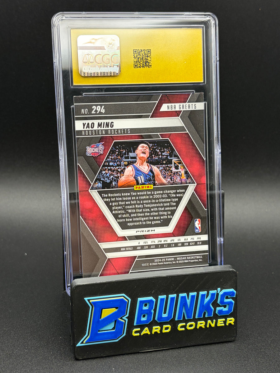 2024-25 Yao Ming Green Mosaic CGC Pristine 10