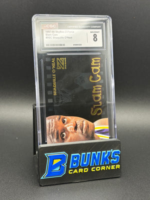 1997-98 Shaquille O'Neal Slam Cam SkyBox Z-Force CGC 8