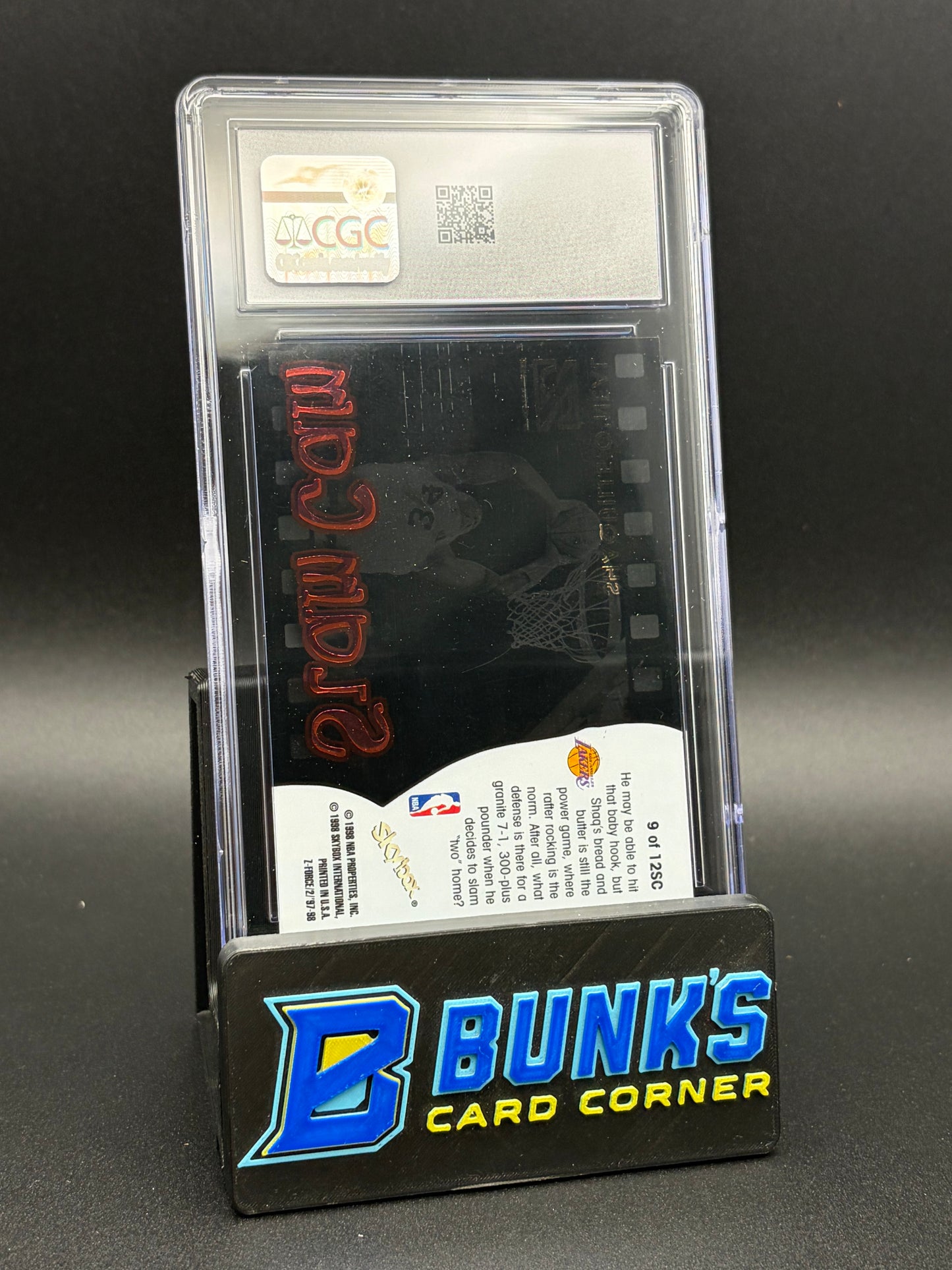 1997-98 Shaquille O'Neal Slam Cam SkyBox Z-Force CGC 8