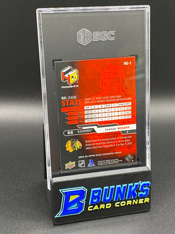 2023-24 Connor Bedard Hologrfx SGC 9.5