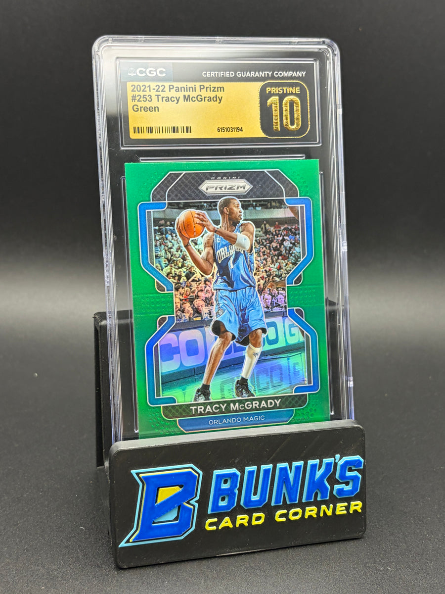 2021-22 Tracy McGrady Green Panini Prizm CGC Pristine 10